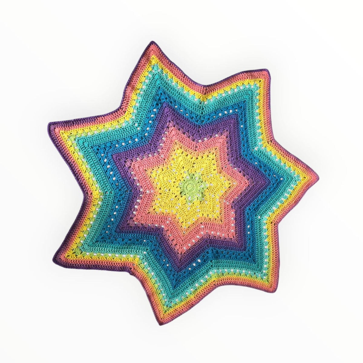 Crochet star blanket